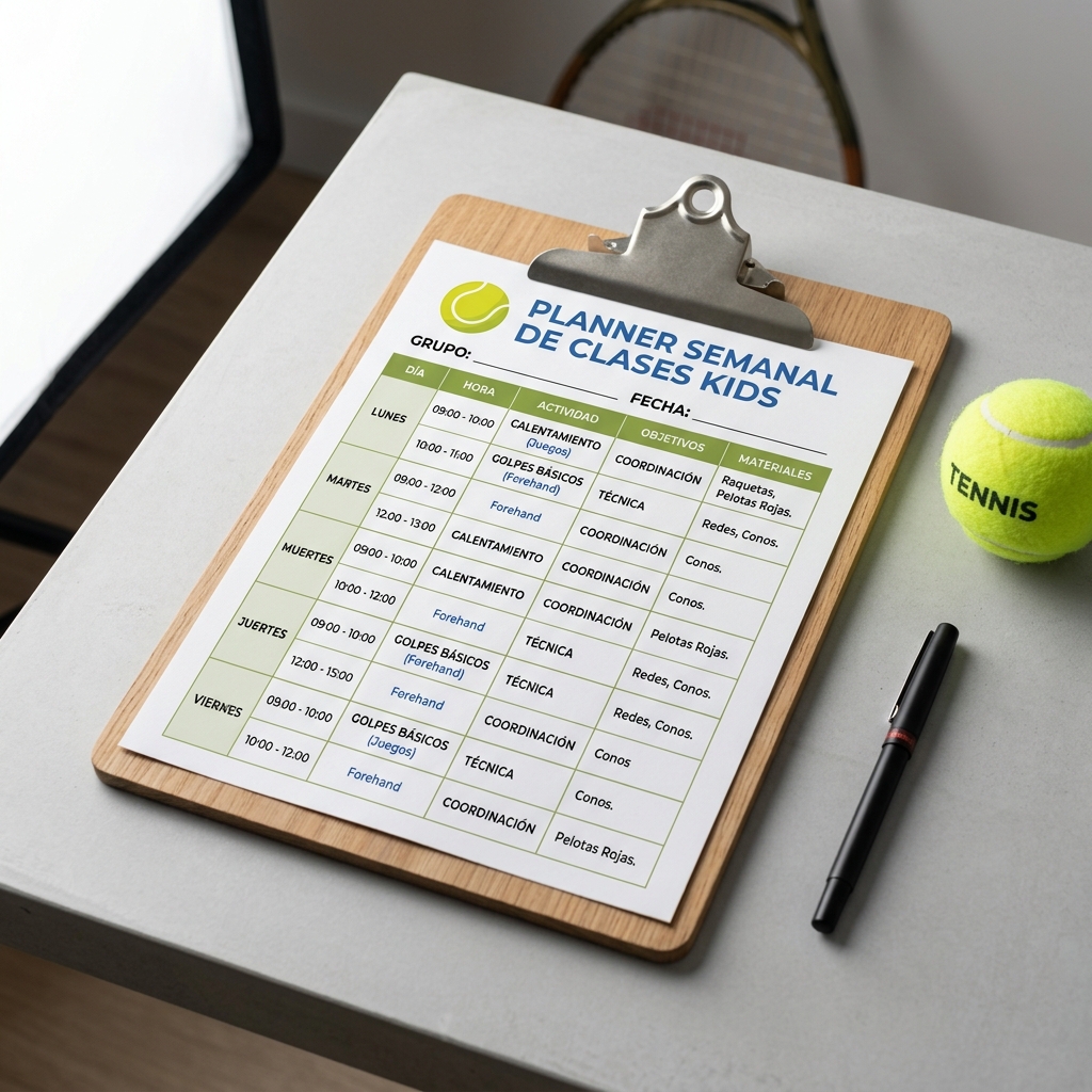 Planner Semanal de Clases Kids
